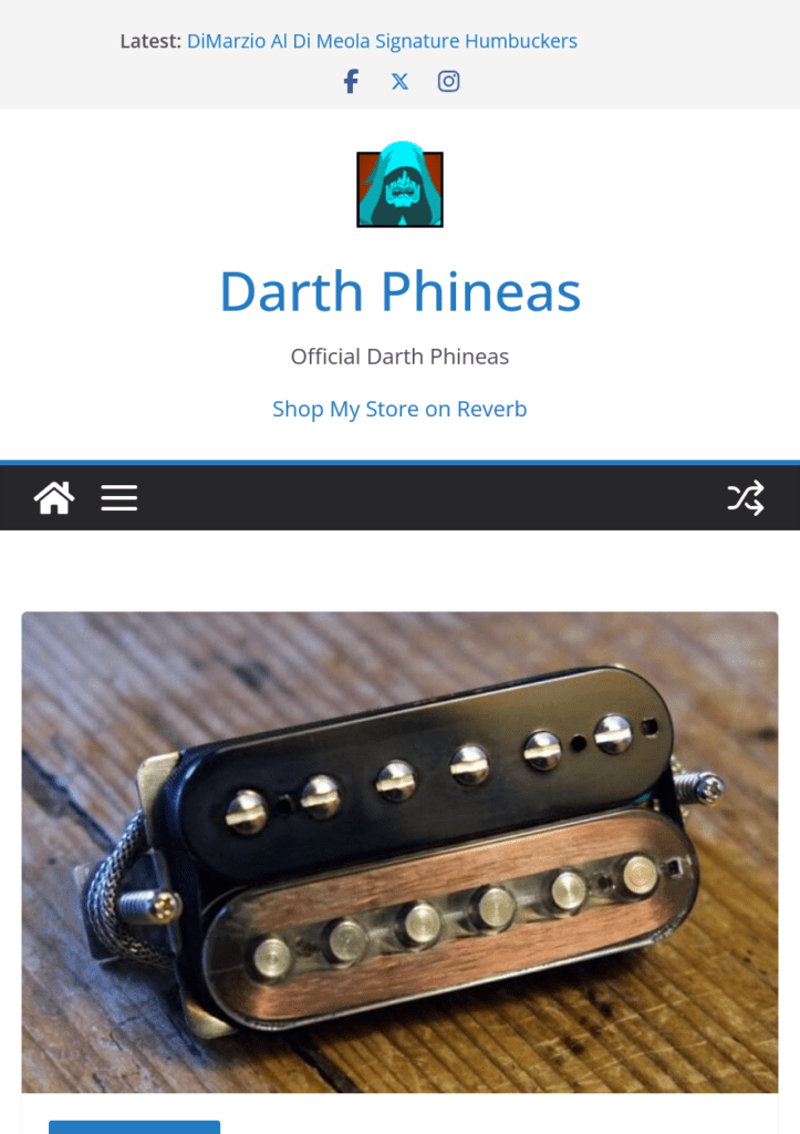 Darth Phineas official blog