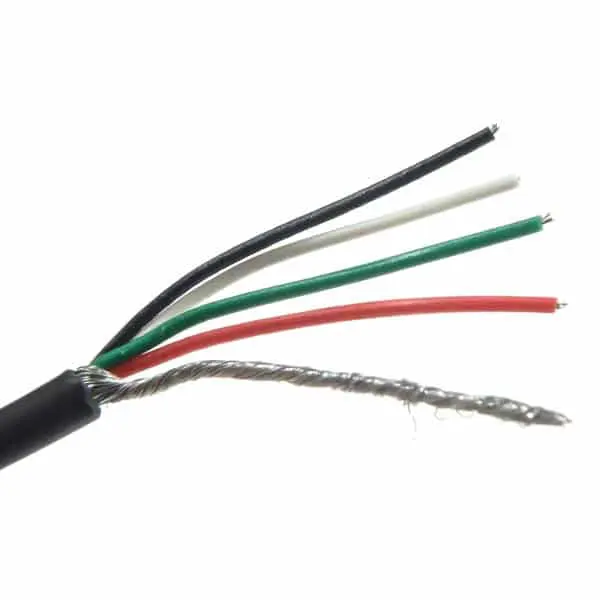 Cable humbucker de 4 conductores.