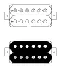 Micro chevalet humbucker