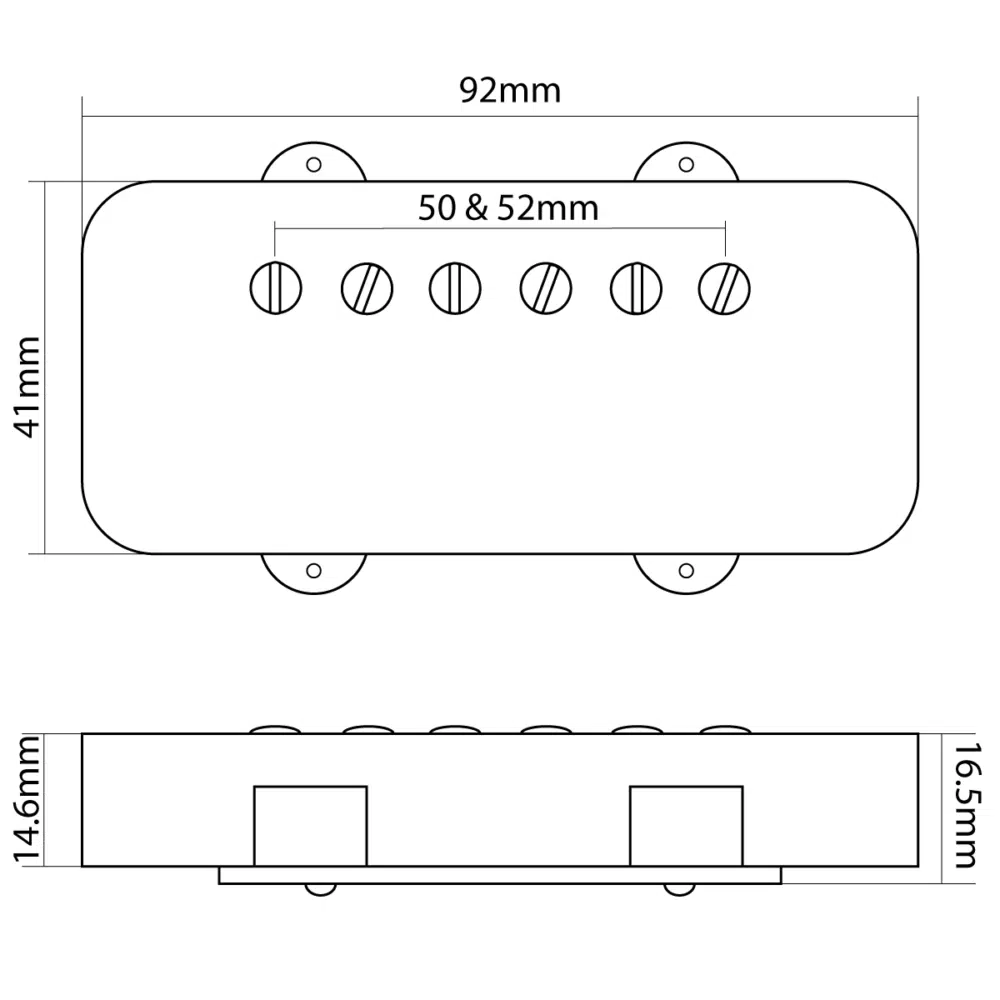 ハムバッカー ピックアップ ジャズマスター フォーマット – Cecca guitars
