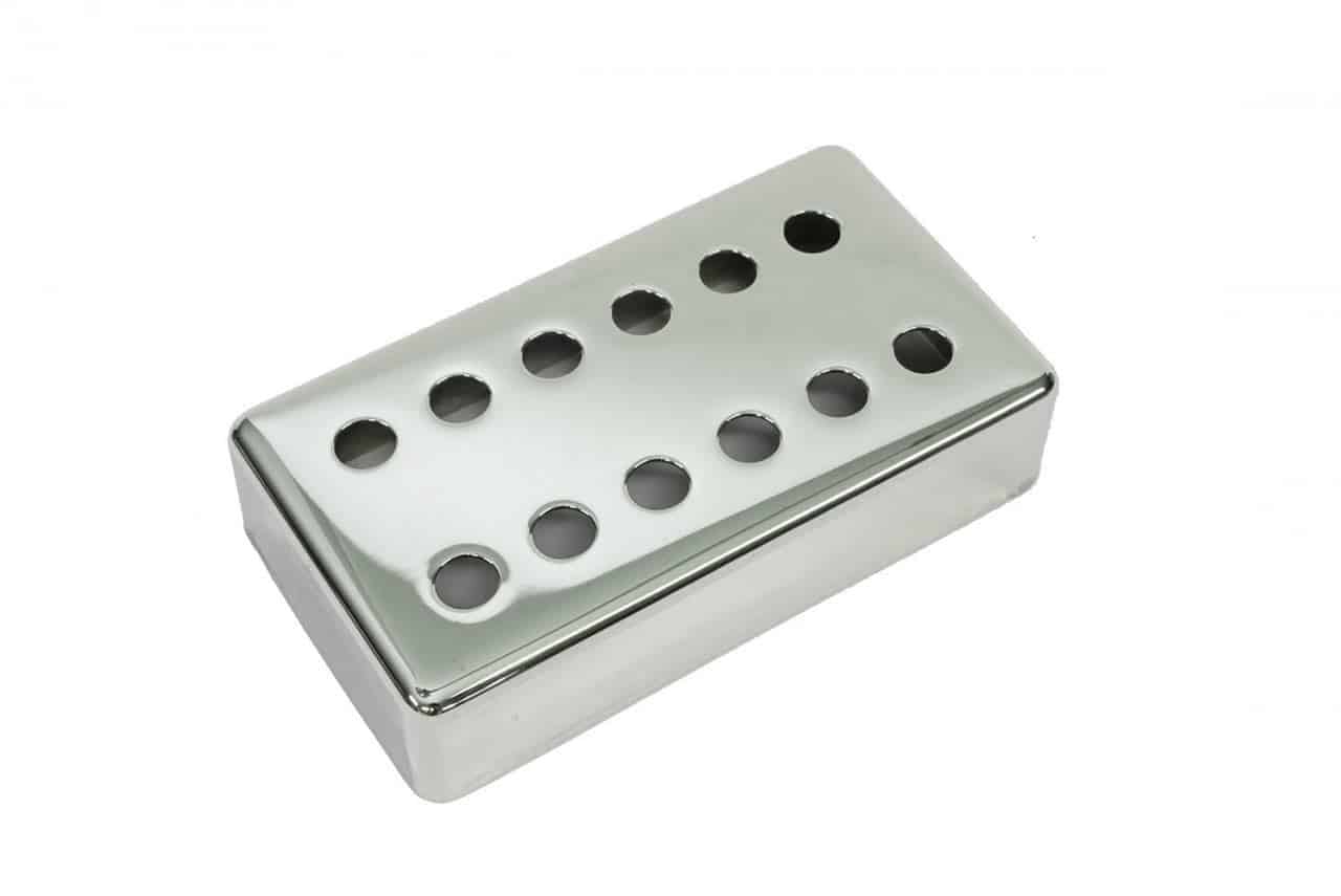 Chrome-plated 2-row humbucker cover