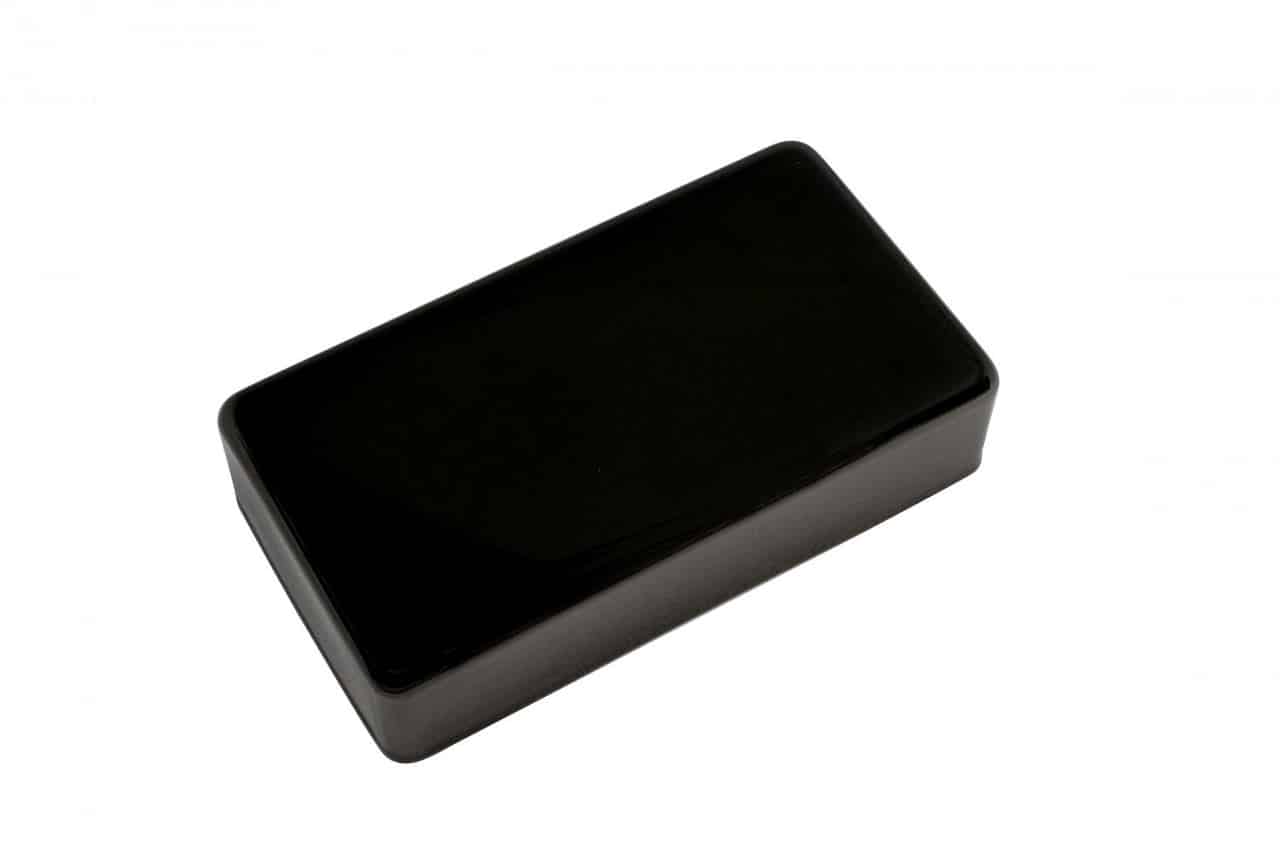 Humbucker cover without hole plated matte black